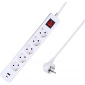 AS Schwabe 11376 Hálózati elosztó Fehér Védőérintkezős 1 db