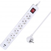 AS Schwabe 11378 Hálózati elosztó Fehér Védőérintkezős 1 db