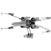 Metal Earth Star Wars X-Wing, X-szárnyú űrrepülő makett, 3D lézervágott fémmodell építőkészlet 502656