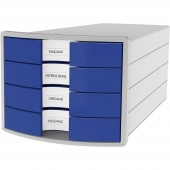 HAN Fiókos irattároló 1012-14 Fényes szürke ATT.INT.NUMBER-DRAWERS: 4