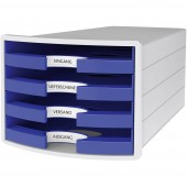 HAN Fiókos irattároló 1013-14 Fényes szürke ATT.INT.NUMBER-DRAWERS: 4