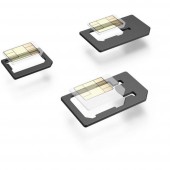 SIM adapter SIM tűvel Hama Set 5-teilig Átalakítás előtt: Mikro SIM, Nano SIM Átalakítás után: Mikro SIM, Standard SIM