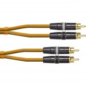 Audio Összekötőkábel [1x RCA dugó - 1x RCA dugó] 0.6 m Narancs Cordial