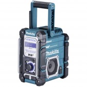 Makita DMR112 DAB+ Műhelyrádió AUX, Bluetooth®, URH, USB Fröccsenő víz ellen védett Türkiz, Fekete