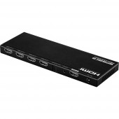 SpeaKa Professional 4 port HDMI elosztó Beépített átalakítóval 4096 x 2160 pixel Fekete