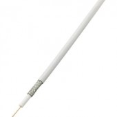Koaxiális vezeték Külső Ø: 6.80 mm RG6 /U 75 Ω 85 dB Fehér TRU COMPONENTS 1567171 50 m