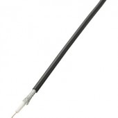 Koaxiális vezeték Külső Ø: 6 mm RG58 50 Ω 52 dB Fekete TRU COMPONENTS 1567202 100 m