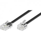 ISDN Csatlakozókábel [1x RJ45 dugó, 8p4c - 1x RJ11 dugó, 6p4c] 10 m Fekete Basetech