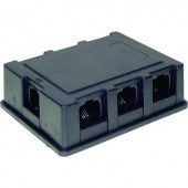 ISDN Y adapter [1x RJ45 alj, 8p4c - 6x RJ45 alj, 8p4c] 0 m Fekete Basetech