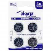 Akyga Gombelem CR 2032 3 V 4 db 210 mAh Li-MnO2 CR2032