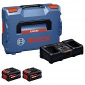 Bosch Professional 1600A0373X 2x EXBA18V-80 + EXAL18V2-320 Szerszámakku és töltő 8 Ah