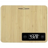 Profi Cook PC-KW 1271 Bambus Konyhai mérleg Mérési tartomány (max.)=5 kg Bambusz