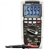 Digitális multiméter, IP65 por és vízálló True RMS mérőműszer, LED lámpával 1000V AC/DC 10A AC/DC Voltcraft VC-450 E