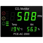 #####CO2 Messgerät PCE Instruments PCE-AC 2000 Hőmérséklet, Légnedvesség, CO2