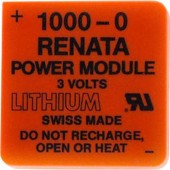 1000-0 lítium elem, 3V 950 mAh, Renata Powermodul 1000-0