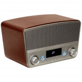 Aiwa BSTU-750BR Asztali rádió FM AUX, Bluetooth®, URH, USB Piros