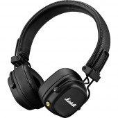 Marshall Major IV Bluetooth Black Over Ear fejhallgató Bluetooth®, Vezetékes Stereo Fekete HiFi