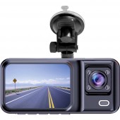 Denver CCT-2500 Autós kamera Látószög, vízszintes (max.)=120 ° 5 V Kettős kamera, G érzékelő, automatikus indítás, Mikrofon