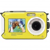 GoXtreme Reef Yellow Digitális kamera 24 MPix Sárga Full HD video, Vízálló 3 méterig, Víz alatti kamera, Ütésálló, beépített villanófénnyel