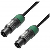 Adam Hall 5 STAR 425 SS 1000 Hangszóró Összekötőkábel [1x #####NL4FX-Stecker (4-polig) - 1x #####NL4FX-Stecker (4-polig)] 10 m Fekete