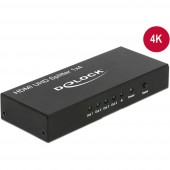 Delock 18684 HDMI elosztó Fekete