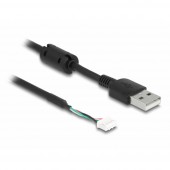 Delock USB kábel USB 2.0 USB-A dugó, tűs dugó, 4 pólusú 1.50 m Fekete 12089