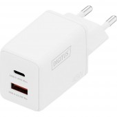 Digitus DA-10302 USB-s töltőkészülék 45 W 1x USB-A, 1x USB-C® Fehér
