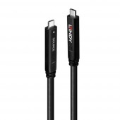 LINDY USB kábel USB 3.2 Gen1 USB-C® dugó, USB-C® dugó 10.00 m Fekete 43333