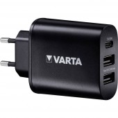 Varta Wall-USB-C 57958 USB-s töltőkészülék Aljzat dugó Kimeneti áram (max.) 5400 mA 3 x USB, USB-C™ alj