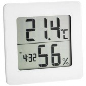 Digitális hőmérő és páratartalom mérő, fehér, TFA 30.5033.02