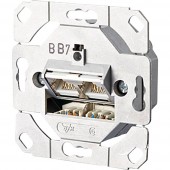 Hálózati csatlakozódoboz Süllyeszett Betét CAT 6 2 port Metz Connect