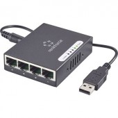 Hálózati switch, RJ45 USB tápellátással 4 port 1 Gbit/s, renkforce