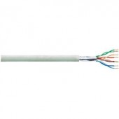 Patchkábel, Cat 5e F/UTP F/UTP 4 x 2 AWG 26/7 Szürke 100 m LogiLink