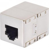 Hálózati kábel toldó adapter CAT 6 [1x RJ45 alj - 1x RJ45 alj] fémes renkforce
