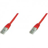 RJ45 Hálózat csatlakozókábel CAT 5e U/UTP 1x RJ45 dugó - 1x RJ45 dugó 0.50 m Piros UL minősített
