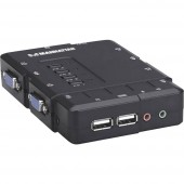 4 portos kompakt KVM switch, Manhattan 151269