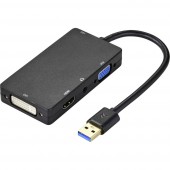 Renkforce Külső grafikus kártya USB 3.1 (1. generáció) HDMI™, DVI, VGA