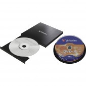 Verbatim Slimeline DVD író, külső Retail USB 3.1 (1. generáció) Fekete