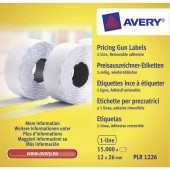 Avery-Zweckform Ár etikett PLR1226 Leoldható Etikett szélesség: 26 mm Etikett magasság: 12 mm Fehér 15000 db