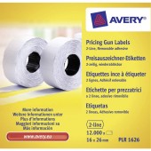 Avery-Zweckform Ár etikett PLR1626 Leoldható Etikett szélesség: 26 mm Etikett magasság: 16 mm Fehér 12000 db