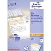Avery-Zweckform Átutalás nyomtatvány SEPA-Überweisung DIN A4 Lapok száma: 100 2817