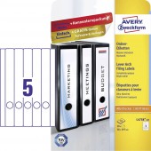 Avery-Zweckform Mappa etikett L4758-10 38 x 297 mm Papír Fehér Permanens 50 db