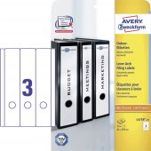 Avery-Zweckform Mappa etikett L4759-25 61 x 297 mm Papír Fehér Permanens 75 db