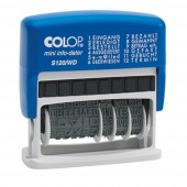 Colop mini info-dater S120/WD Dátumbélyegző 47 x 4 mm (szé x ma) Kék, Szürke