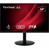 Viewsonic VG2409-MHDU-2 LED monitor (felújított) EEK E (A - G) 60.5 cm (23.8 coll) 1920 x 1080 pixel 16:9 4 ms HDMI™, Kijelző csatlakozó, Audio, sztereo (3.5