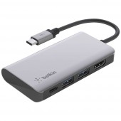 Belkin USB-C® dokkoló állomás AVC006btSGY Alkalmas (márka): univerzálny USB-C® tápellátás