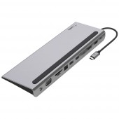 Belkin USB-C® dokkoló állomás INC004btSGY Alkalmas (márka): univerzálny Beépített kártyaolvasóval, USB-C® tápellátás