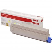 OKI Toner MC873 Eredeti Sárga 10000 oldal 45862814