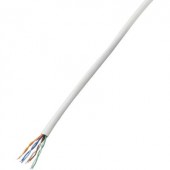 Hálózati kábel CAT 5e U/UTP 4 x 2 x 0.14 mm² Fehér TRU COMPONENTS 1567146 100 m