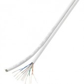 Hálózati kábel CAT 6 U/UTP 8 x 2 x 0.196 mm² Fehér TRU COMPONENTS 1567359 100 m